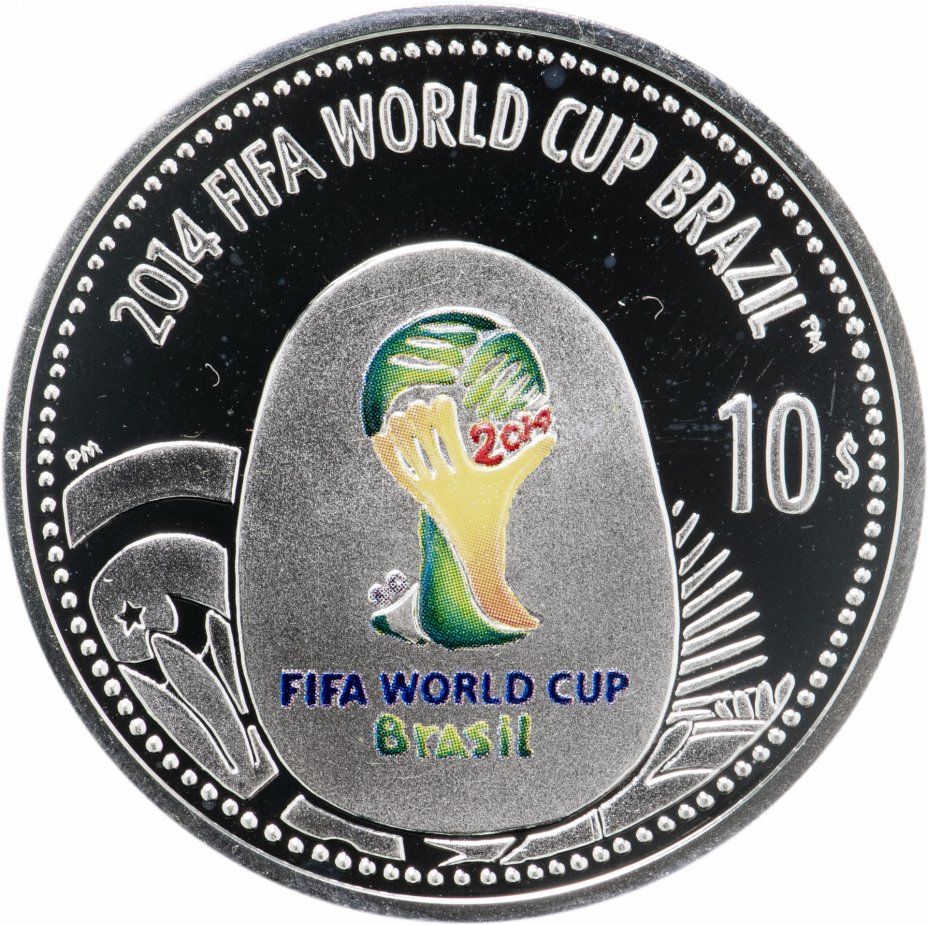 купить Британские Виргинские Острова 10 долларов 2012 "Чемпионат мира по футболу 2014 в Бразилии"