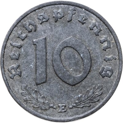 купить Германия, Третий рейх 10 рейхспфеннигов (reichspfennig) 1940 двор Е