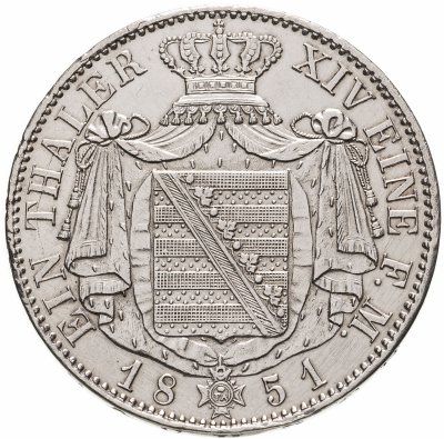 купить Саксония 1 талер 1851