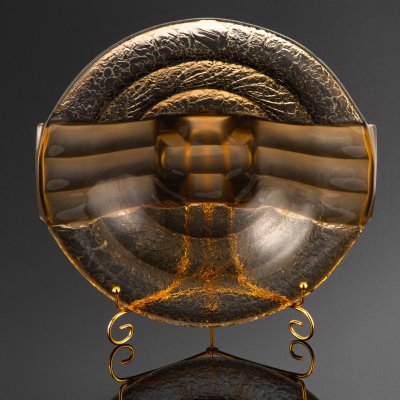 купить Блюдо в стиле Art Deco (фруктовница), стекло, пресс (luxval), стекло, пресс (luxval), Европа, 1930-1970 гг.