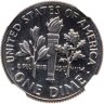 Купить США 10 центов (one dime) 1976 S "Roosevelt Dime" в слабе DNC PF67