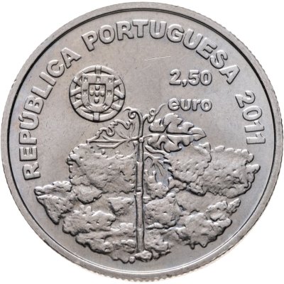 купить Португалия 2.5 евро (euro) 2011 Винодельческий ландшафт острова Пику
