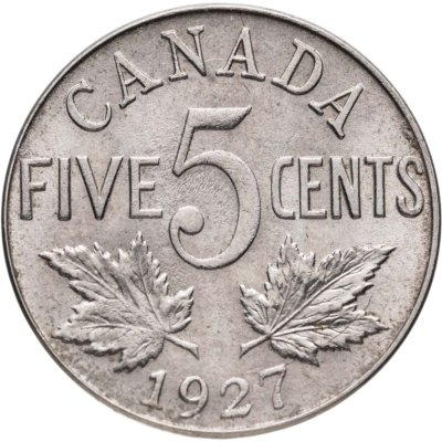 купить Канада 5 центов 1927