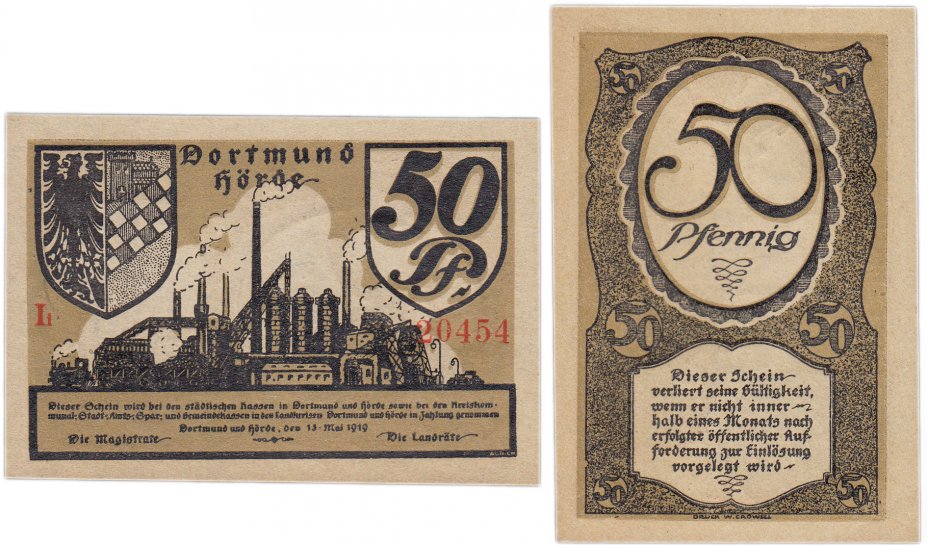 купить Германия (Дортмунд) 50 пфеннигов 1919