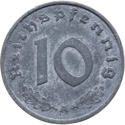 купить Германия, Третий рейх 10 рейхспфеннигов (reichspfennig) 1943, знак монетного двора:"A" - Берлин