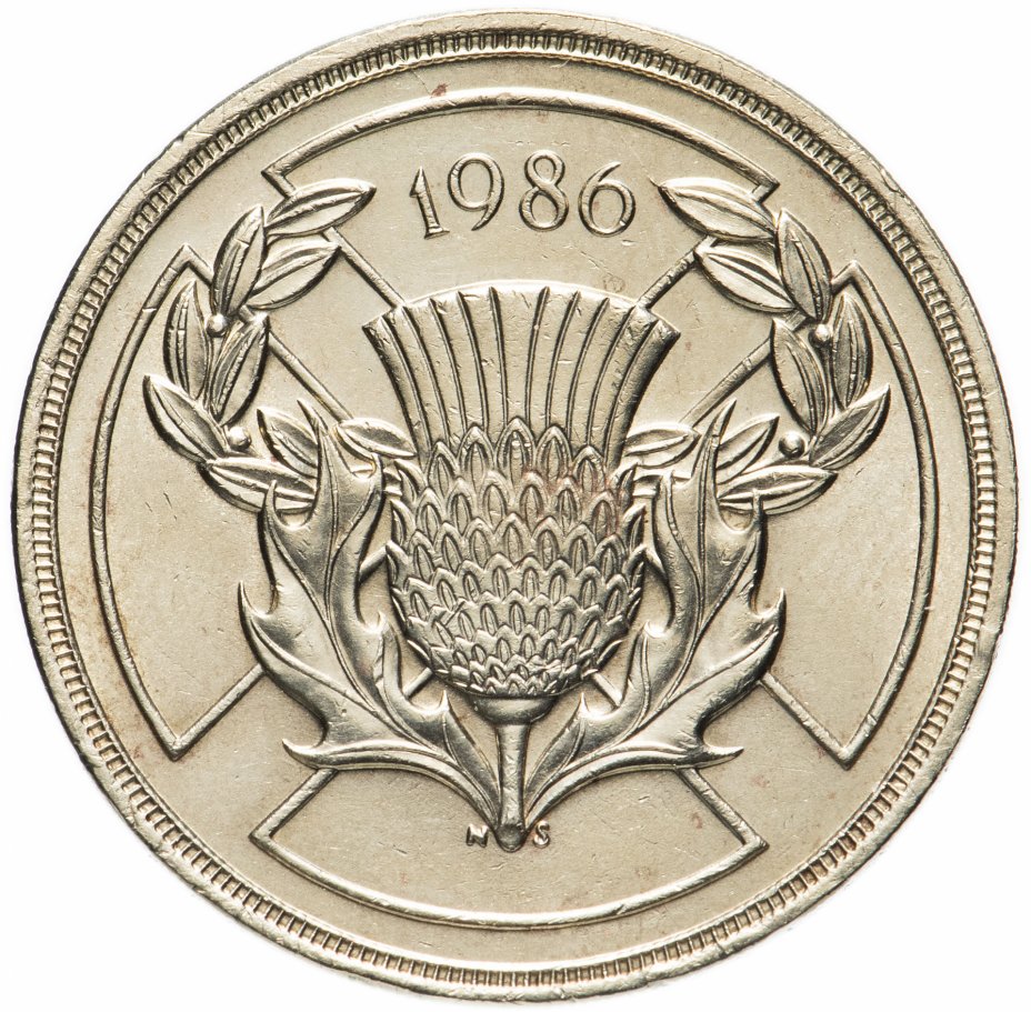 купить Великобритания 2 фунта (pounds) 1986 "XIII Игры Содружества"