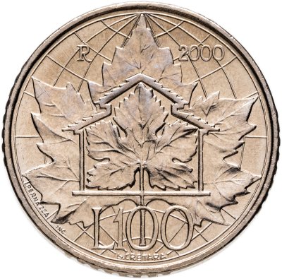 купить Сан-Марино 100 лир (lire) 2000