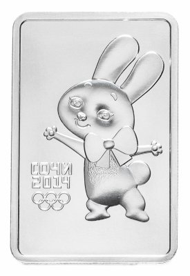 купить 3 рубля 2013 ММД UNC "XXII Зимняя Олимпиада в Сочи - Зайка (заяц)"