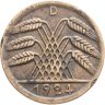 Купить Германия (Веймарская республика) 50 рентных пфеннигов 1924, Знак монетного двора "D" —Мюнхен