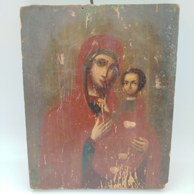 купить Икона "Богоматерь Иверская", дерево, масло, Российская империя, 1900-1915 гг.