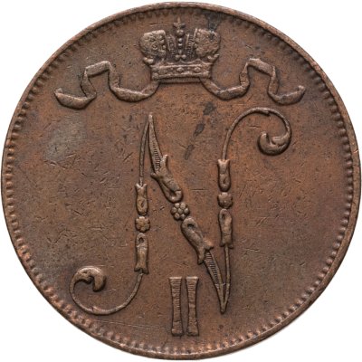 купить 5 пенни (pennia) 1913 Российская Финляндия