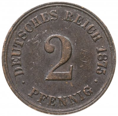 купить Германия 2 пфеннига (pfennig) 1875 J