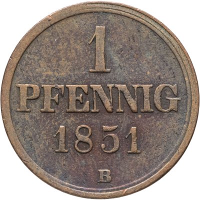 купить Германия, Ганновер 1 пфенниг 1851