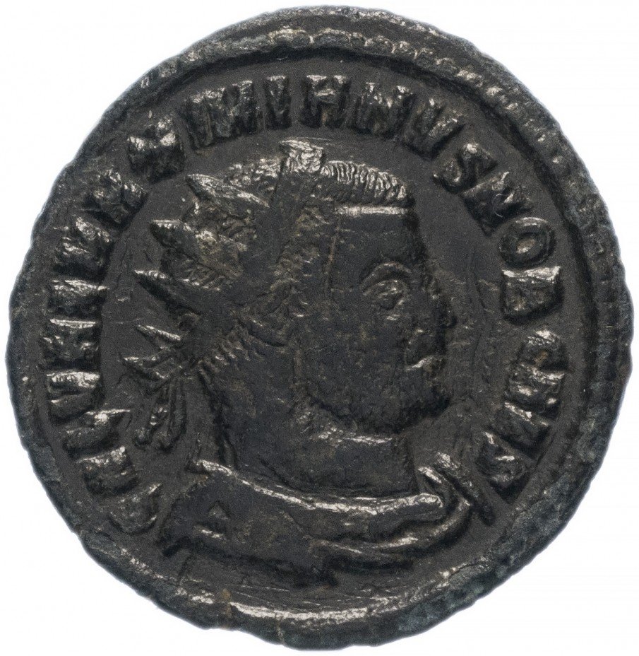 купить Римская Империя Галерий Максимиан 293–311 гг антониниан (реверс: император принимает от Юпитера Викторию на шаре)