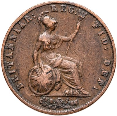 купить Великобритания 1/2 пенни (penny) 1844