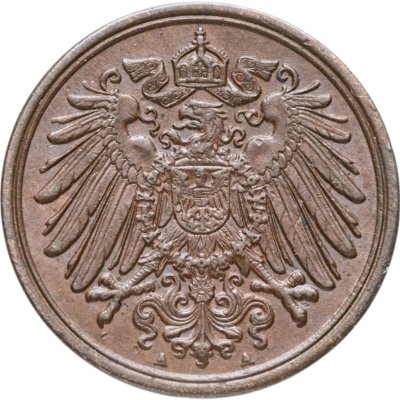 купить Германская Империя 1 пфенниг 1906 "А"