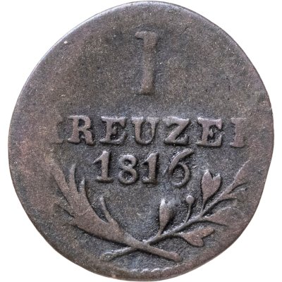 купить Германия, Вюртемберг 1 крейцер 1816