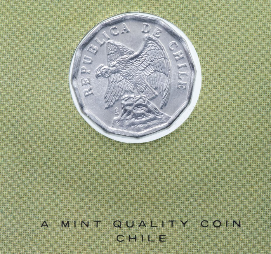 купить Серия "Птицы на монетах мира" - Чили 10 сентаво (centavos) 1979 (в буклете)