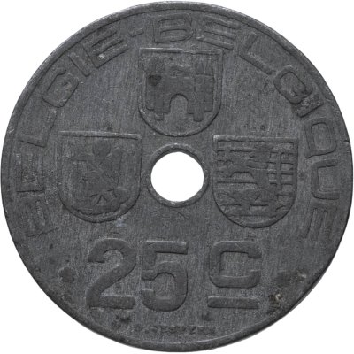 купить Бельгия 25 сантимов (centimes) 1944