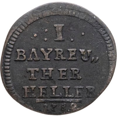 купить Германия, Бранденбург-Байрейт 1 геллер 1752