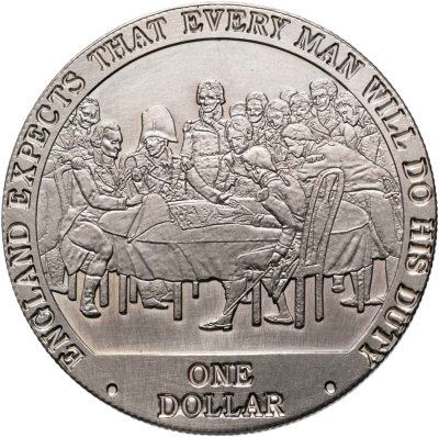 купить Острова Кука 1 доллар (dollar) 2007 "Англия ждёт, что каждый выполнит свой долг - Военный совет"