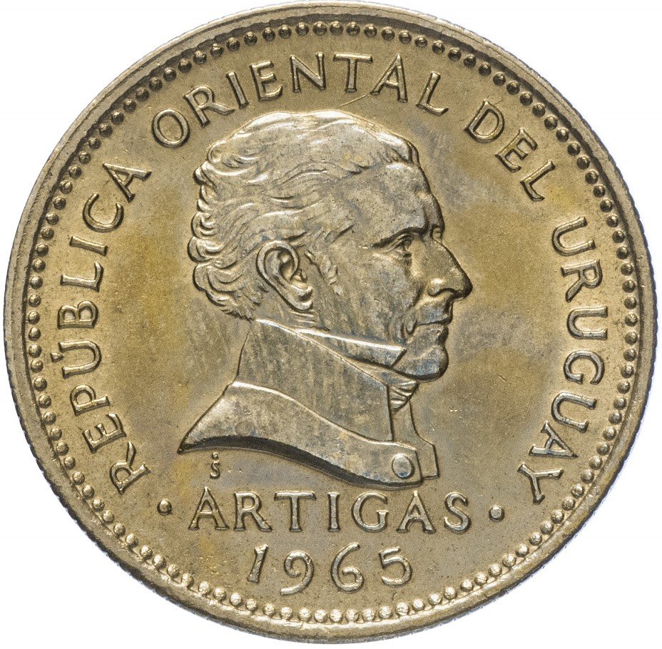 купить Уругвай 10 песо 1965
