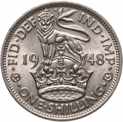 купить Великобритания 1 шиллинг (shilling) 1948 Английский тип - лев стоящий на короне