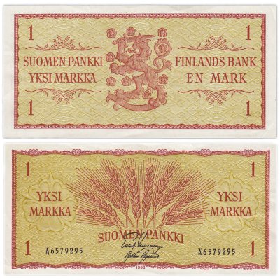 купить Финляндия 1 марок 1963