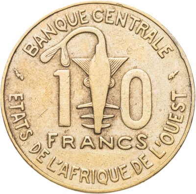 купить Западная Африка (BCEAO) 10 франков (francs) 1991