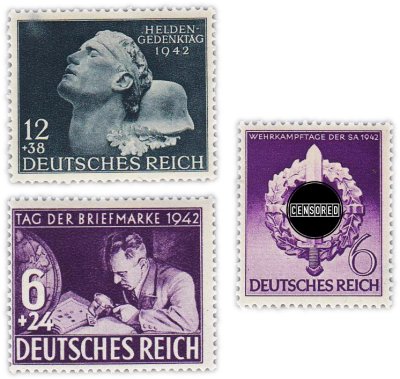 купить Германия, Третий Рейх набор из 3 марок 1942