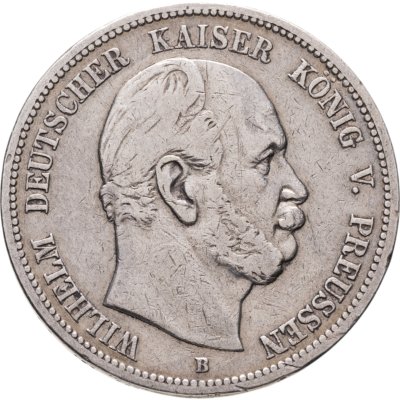 купить Германия (Империя) 5 марок (mark) 1876 B Пруссия