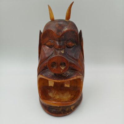 купить Статуэтка "Чёрт" ("Бесёнок"), дерево, резьба, СССР, 1980-1990 гг.