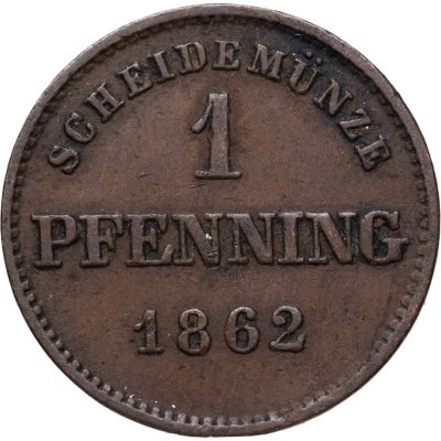 купить Бавария 1 пфенниг 1862
