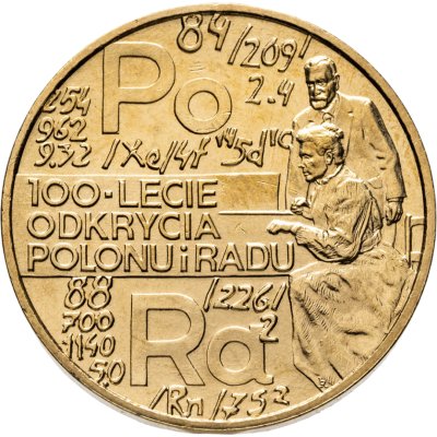 купить Польша 2 злотых (zlote) 1998 "100 лет открытию полония и радия"