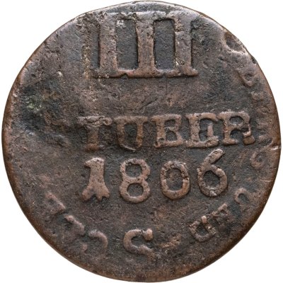 купить Великое герцогство Берг 3 штюбера (стювера) 1806