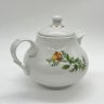 Купить Молочник с крышкой и цветочным декором, фарфор, деколь, золочение, Kahla, ГДР, 1960-1980 гг.