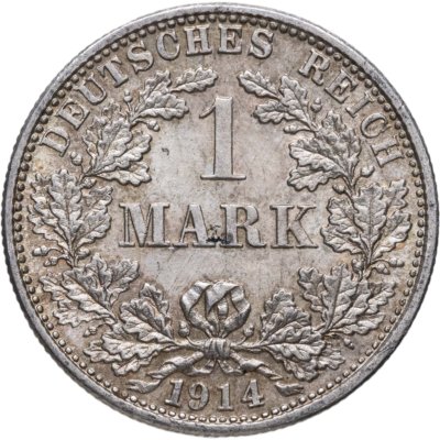 купить Германия 1 марка 1914 Знак монетного двора: "F" - Штутгарт