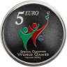 Купить Ирландия 5 евро 2003 "Специальная Олимпиада 2003 в Дублине" в буклете