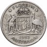 Купить Австралия 2 шиллинга (флорин, shillings) 1953