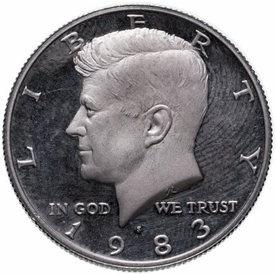 купить США 50 центов (1/2 доллара, half dollar) 1983 S Proof Kennedy Half Dollar (Кеннеди) знак монетного двора "S" - Сан-Франциско