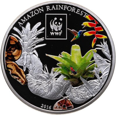 купить Танзания 100 шиллингов 2016 "Всемирный фонд дикой природы WWF - Дождевые леса Амазонии"