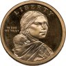 Купить США 1 доллар (dollar) 2009 "Коренные Американцы - Посадка культур", Знак монетного двора S - Сан-Франциско