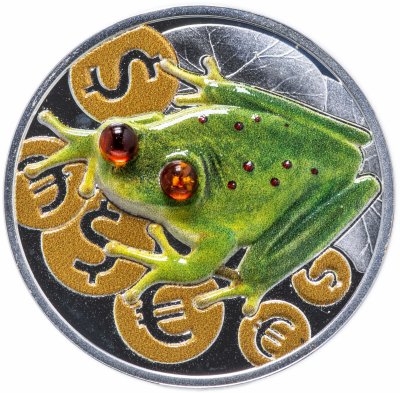 купить Ниуэ 2 доллара 2015 "Денежная лягушка"
