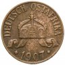 Купить Германская Восточная Африка 1 геллер 1907 "J"