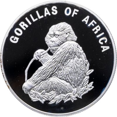 купить Уганда 1000 шиллингов (shillings) 2003 «Горилла ест»