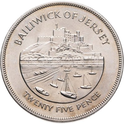 купить Джерси 25 пенсов 1977 "25 лет правления Королевы Елизаветы II"