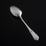 Купить Ложка десертная с растительным декором на ручке, серебро 875 пробы, Киевский завод им. Дзержинского, СССР, 1950-1960 гг.