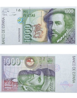 купить Испания 1000 песет 1992 года (Pick 163)