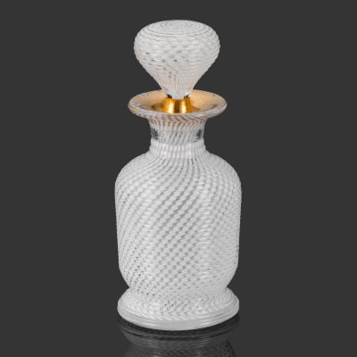 купить Флакон парфюмерный, украшенный декором "Венецианская нить", стекло, золочение, Богемия, 1880-1910 гг.