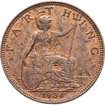 купить Великобритания 1 фартинг (farthing) 1936